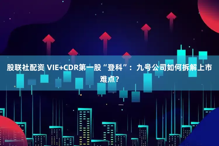 股联社配资 VIE+CDR第一股“登科”：九号公司如何拆解上市难点？